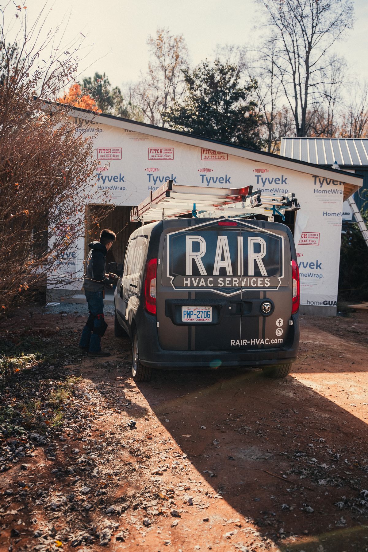 RAIR van at construction job